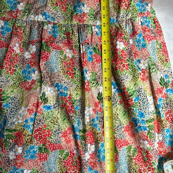 Pink and Green Long Sleeve Gown with Mock Neck - Picture 14 of 16